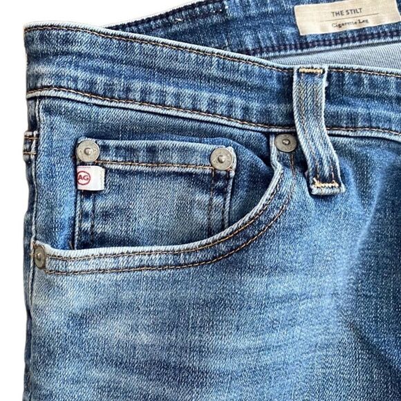 Adriano Goldschmied The Stilt Cigarette Jeans Dark Wash 29R - Picture 6 of 9